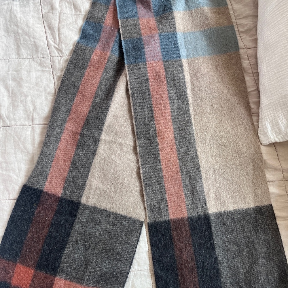 Paul Smith Gray Wool Scarf